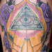 Tattoos - Skull and All Seeing Eye Tattoo - 63812